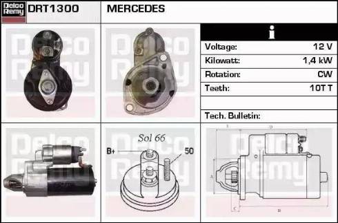 Remy DRT1300 - Motorino d'avviamento autozon.pro