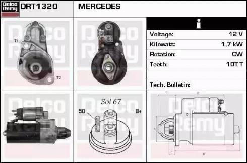 Remy DRT1320 - Motorino d'avviamento autozon.pro