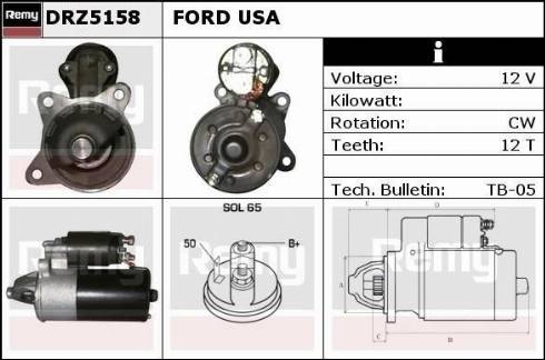 Remy DRZ5158 - Motorino d'avviamento autozon.pro
