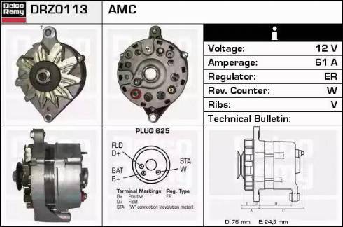 Remy DRZ0113 - Alternatore autozon.pro