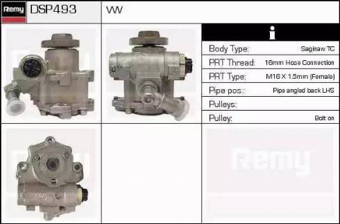 Remy DSP493 - Pompa idraulica, Sterzo autozon.pro