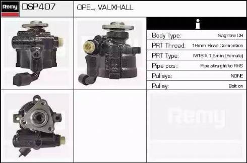 Remy DSP407 - Pompa idraulica, Sterzo autozon.pro