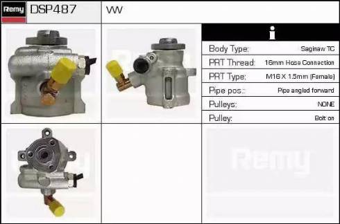 Remy DSP487 - Pompa idraulica, Sterzo autozon.pro