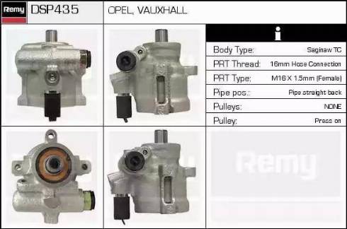 Remy DSP435 - Pompa idraulica, Sterzo autozon.pro