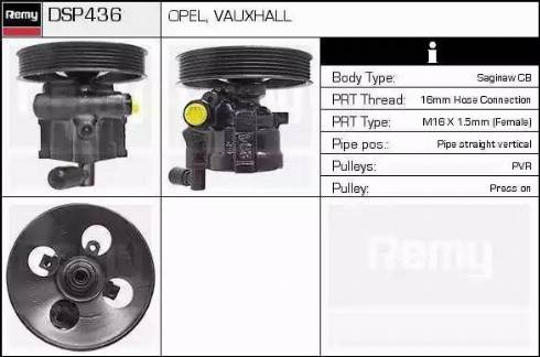 Remy DSP436 - Pompa idraulica, Sterzo autozon.pro