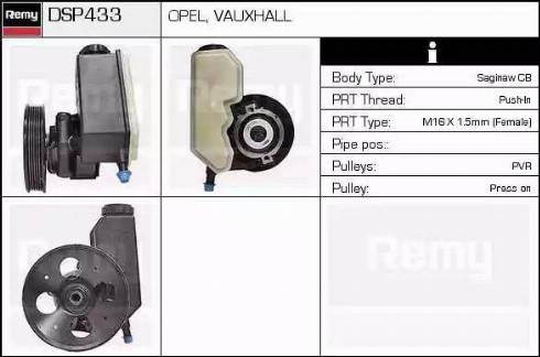 Remy DSP433 - Pompa idraulica, Sterzo autozon.pro