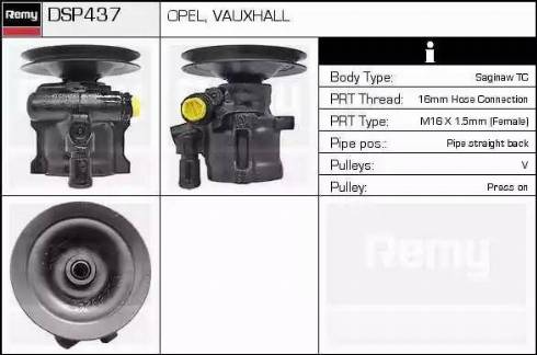 Remy DSP437 - Pompa idraulica, Sterzo autozon.pro