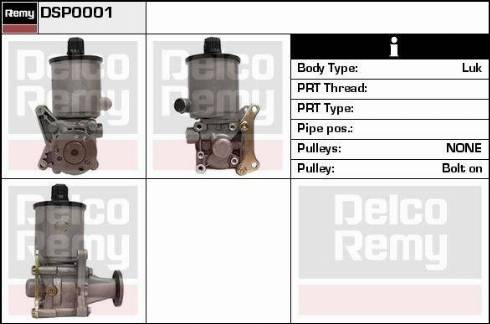 Remy DSP0001 - Pompa idraulica, Sterzo autozon.pro