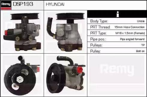 Remy DSP193 - Pompa idraulica, Sterzo autozon.pro