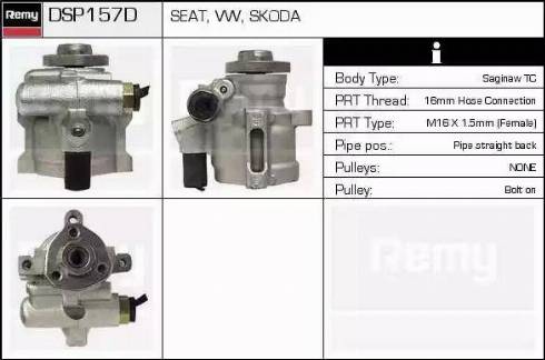 Remy DSP157D - Pompa idraulica, Sterzo autozon.pro