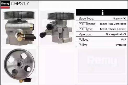 Remy DSP317 - Pompa idraulica, Sterzo autozon.pro