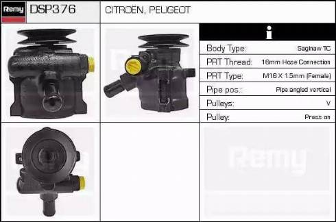 Remy DSP376 - Pompa idraulica, Sterzo autozon.pro