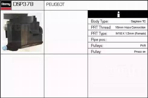 Remy DSP378 - Pompa idraulica, Sterzo autozon.pro