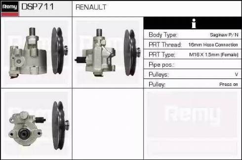 Remy DSP711 - Pompa idraulica, Sterzo autozon.pro