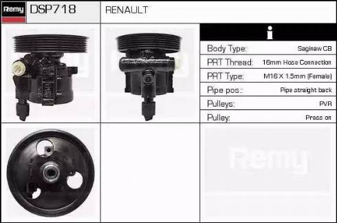 Remy DSP718 - Pompa idraulica, Sterzo autozon.pro