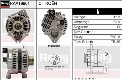 Remy RAA19801 - Alternatore autozon.pro