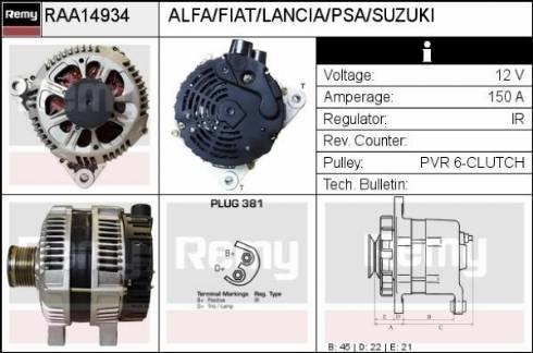 Remy RAA14934 - Alternatore autozon.pro