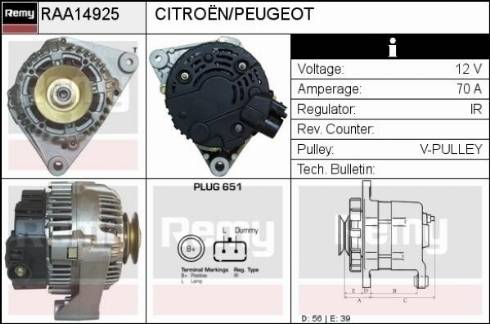 Remy RAA14925 - Alternatore autozon.pro