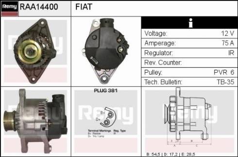 Remy RAA14400 - Alternatore autozon.pro