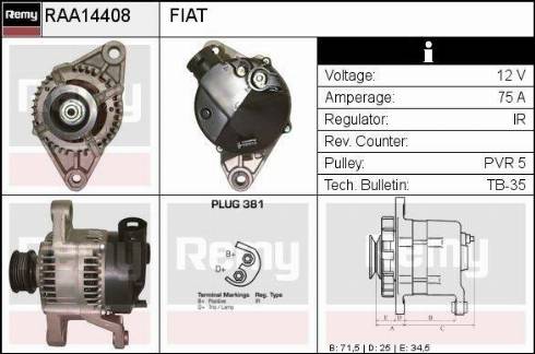 Remy RAA14408 - Alternatore autozon.pro