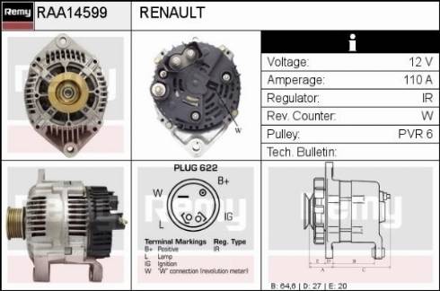 Remy RAA14599 - Alternatore autozon.pro