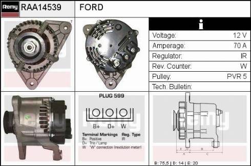 Remy RAA14539 - Alternatore autozon.pro