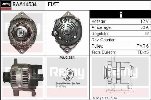 Remy RAA14534 - Alternatore autozon.pro