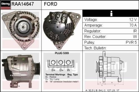 Remy RAA14647 - Alternatore autozon.pro