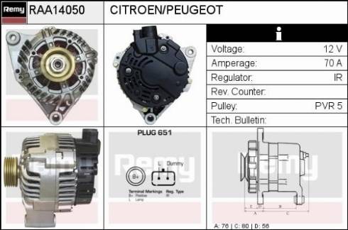 Remy RAA14050 - Alternatore autozon.pro