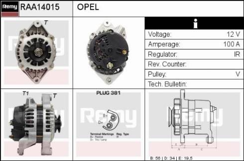 Remy RAA14015 - Alternatore autozon.pro