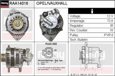 Remy RAA14016 - Alternatore autozon.pro