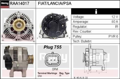 Remy RAA14017 - Alternatore autozon.pro