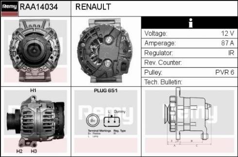 Remy RAA14034 - Alternatore autozon.pro