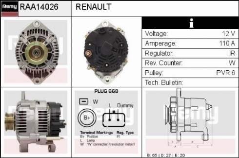 Remy RAA14026 - Alternatore autozon.pro