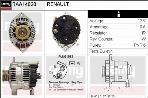 Remy RAA14020 - Alternatore autozon.pro