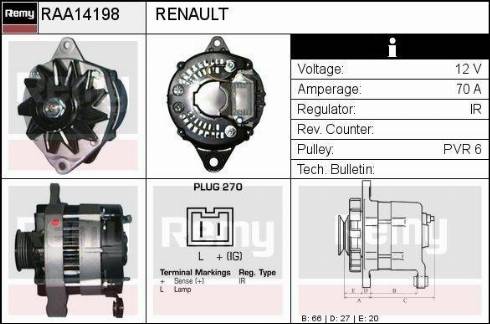 Remy RAA14198 - Alternatore autozon.pro