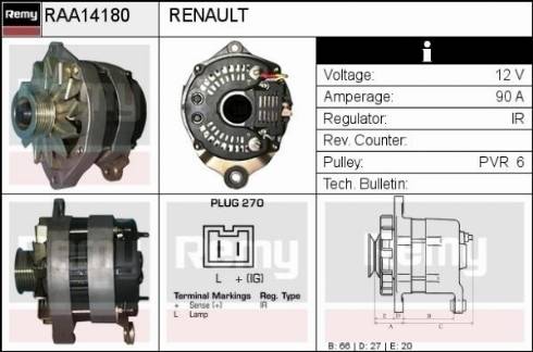 Remy RAA14180 - Alternatore autozon.pro