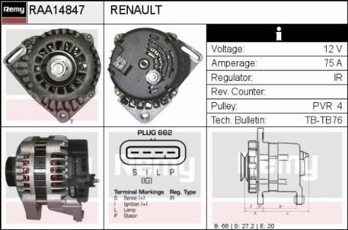 Remy RAA14847 - Alternatore autozon.pro