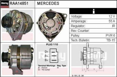 Remy RAA14851 - Alternatore autozon.pro