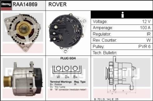 Remy RAA14869 - Alternatore autozon.pro