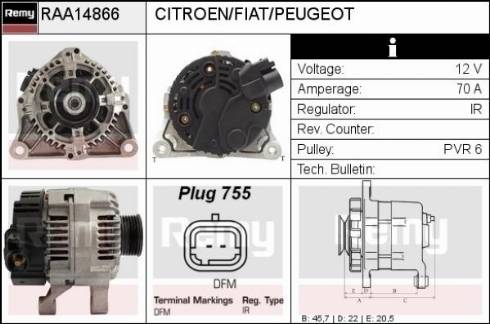 Remy RAA14866 - Alternatore autozon.pro