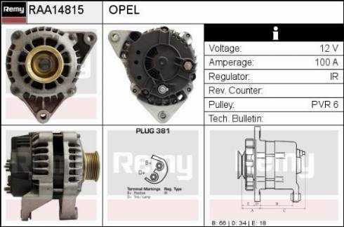 Remy RAA14815 - Alternatore autozon.pro