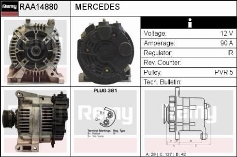 Remy RAA14880 - Alternatore autozon.pro