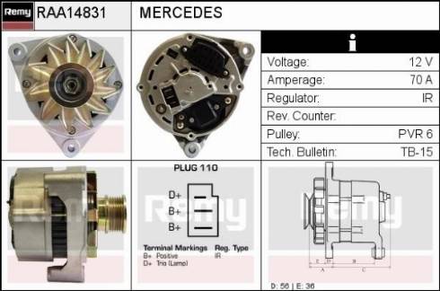 Remy RAA14831 - Alternatore autozon.pro