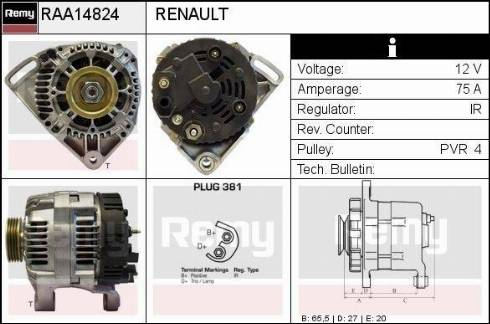 Remy RAA14824 - Alternatore autozon.pro