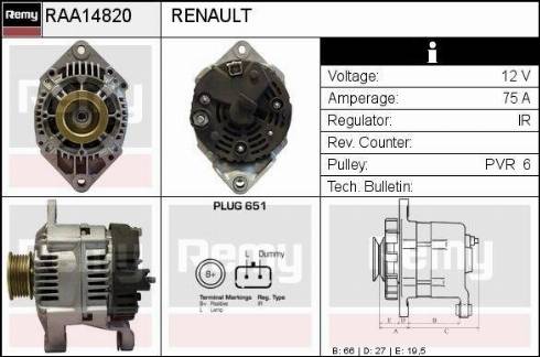 Remy RAA14820 - Alternatore autozon.pro