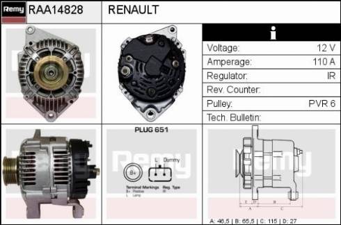 Remy RAA14828 - Alternatore autozon.pro