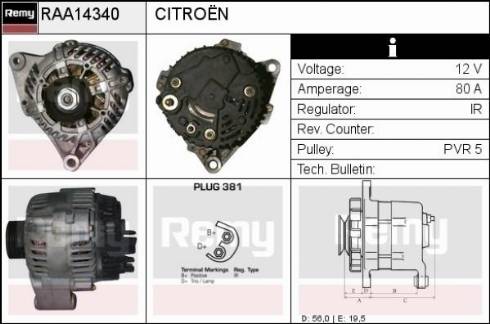 Remy RAA14340 - Alternatore autozon.pro