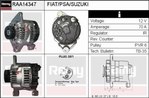 Remy RAA14347 - Alternatore autozon.pro