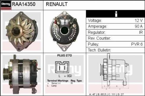 Remy RAA14350 - Alternatore autozon.pro